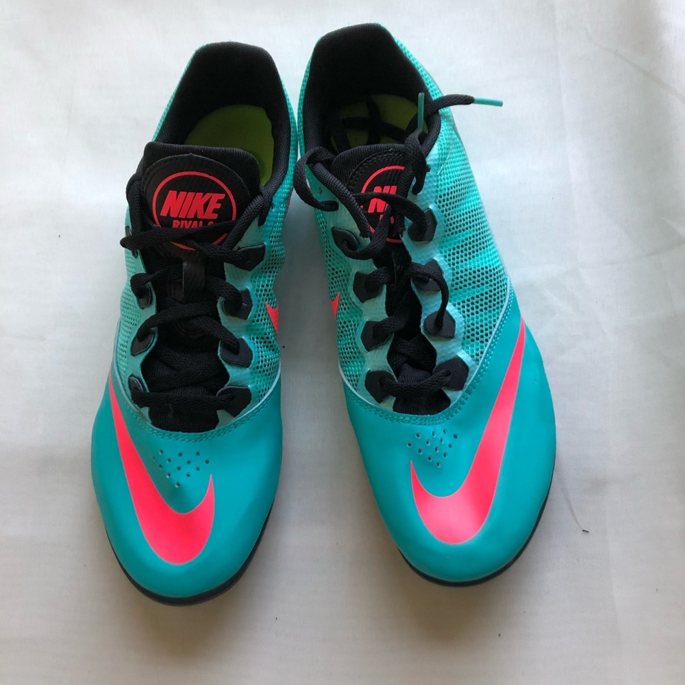 NWOB Nike sprint shoes teal and pink sz 9.5